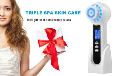 5‑in‑1 Rechargeable Blackhead Vacuum & Cleansing Brush