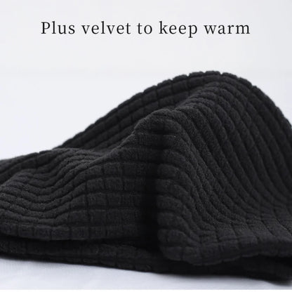 Thick Plush Winter Arm Sleeves Fingerless for Running