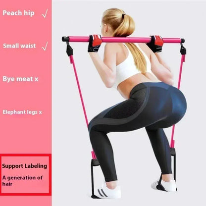 Yoga Pilates Stick Exercise Bar With Loops