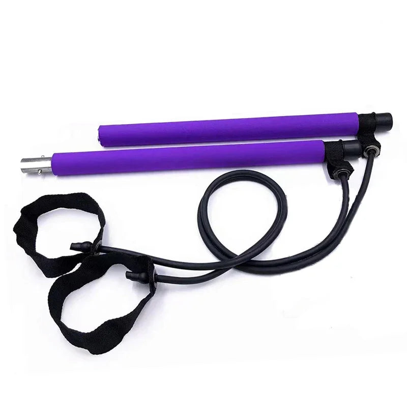 Yoga Pilates Stick Exercise Bar With Loops
