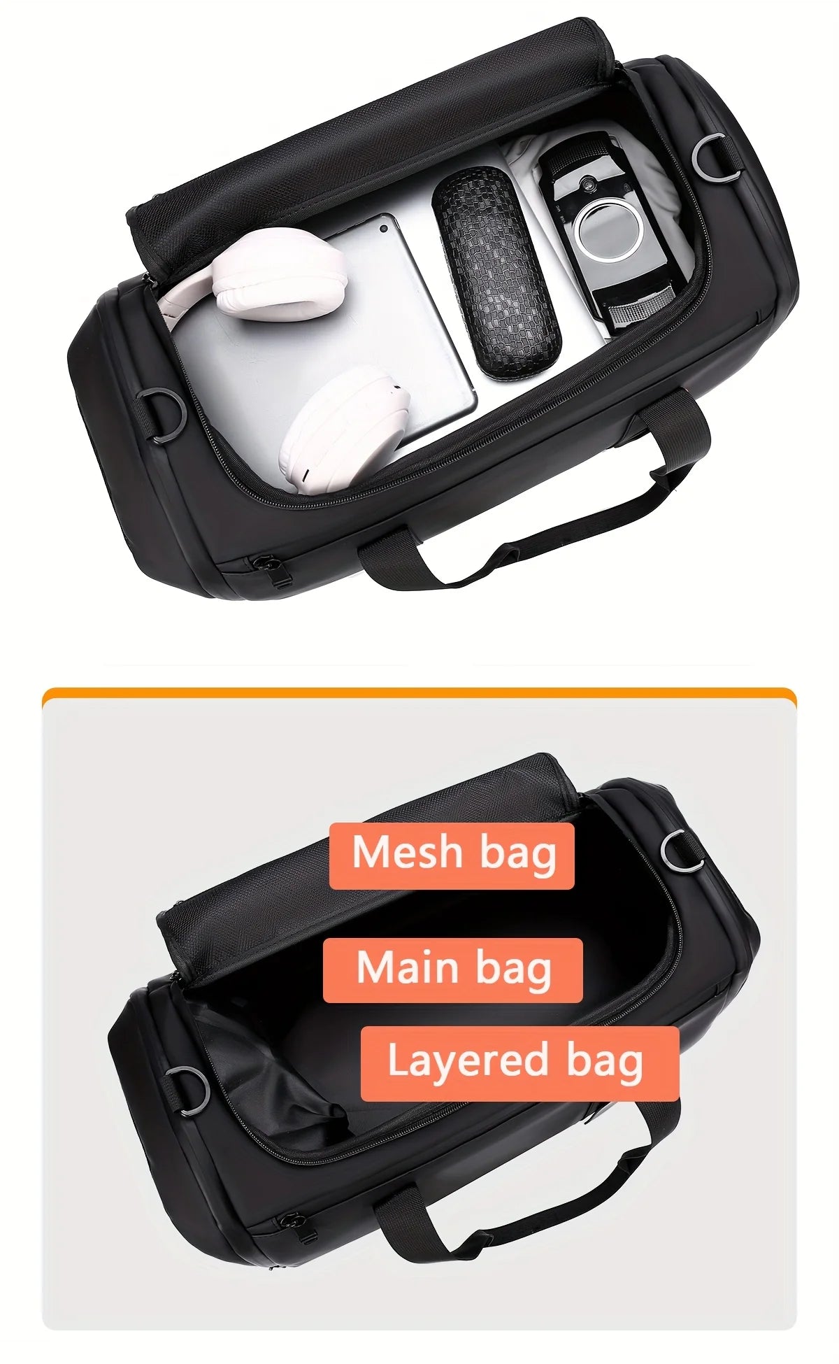 Spacious Travel Duffel Gym Sports Bag