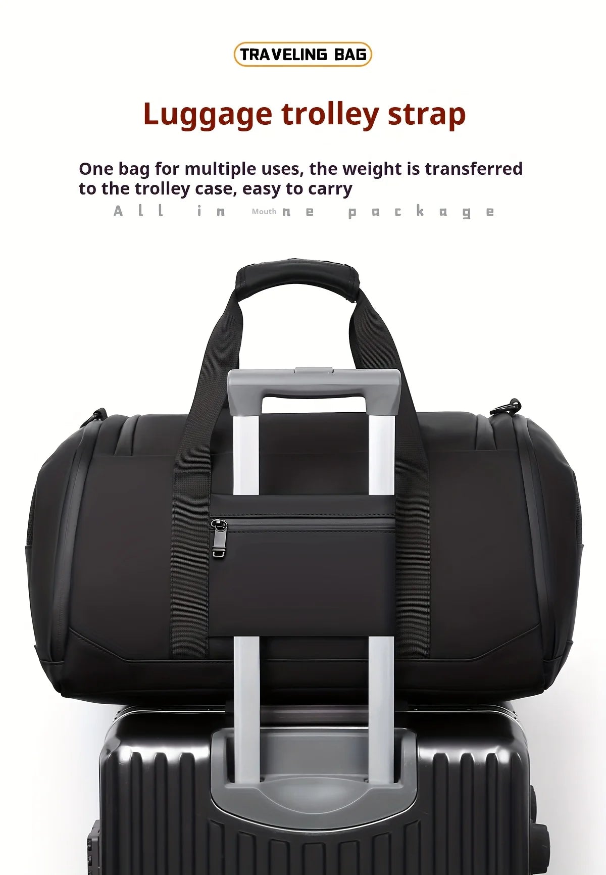 Spacious Travel Duffel Gym Sports Bag
