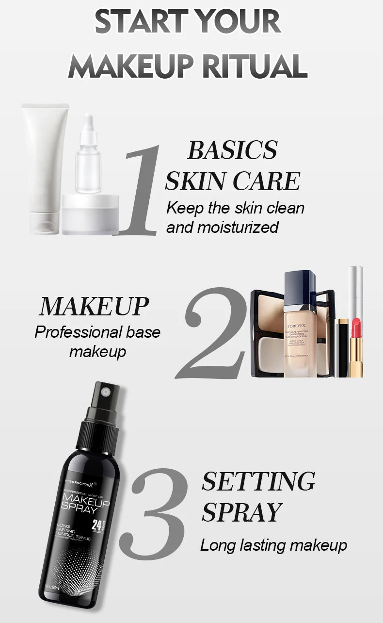 Black Polka Dot Setting Spray Long Lasting Finish