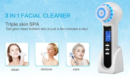 5‑in‑1 Rechargeable Blackhead Vacuum & Cleansing Brush
